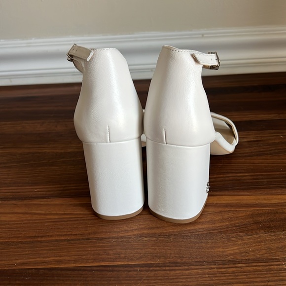 Sam Edelman Women Daniella Ankle Strap Sandal Block Heel Classic White - 8W - Picture 3 of 8